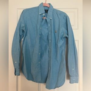 RALPH LAUREN BUTTON DOWN BLUE SIZE M